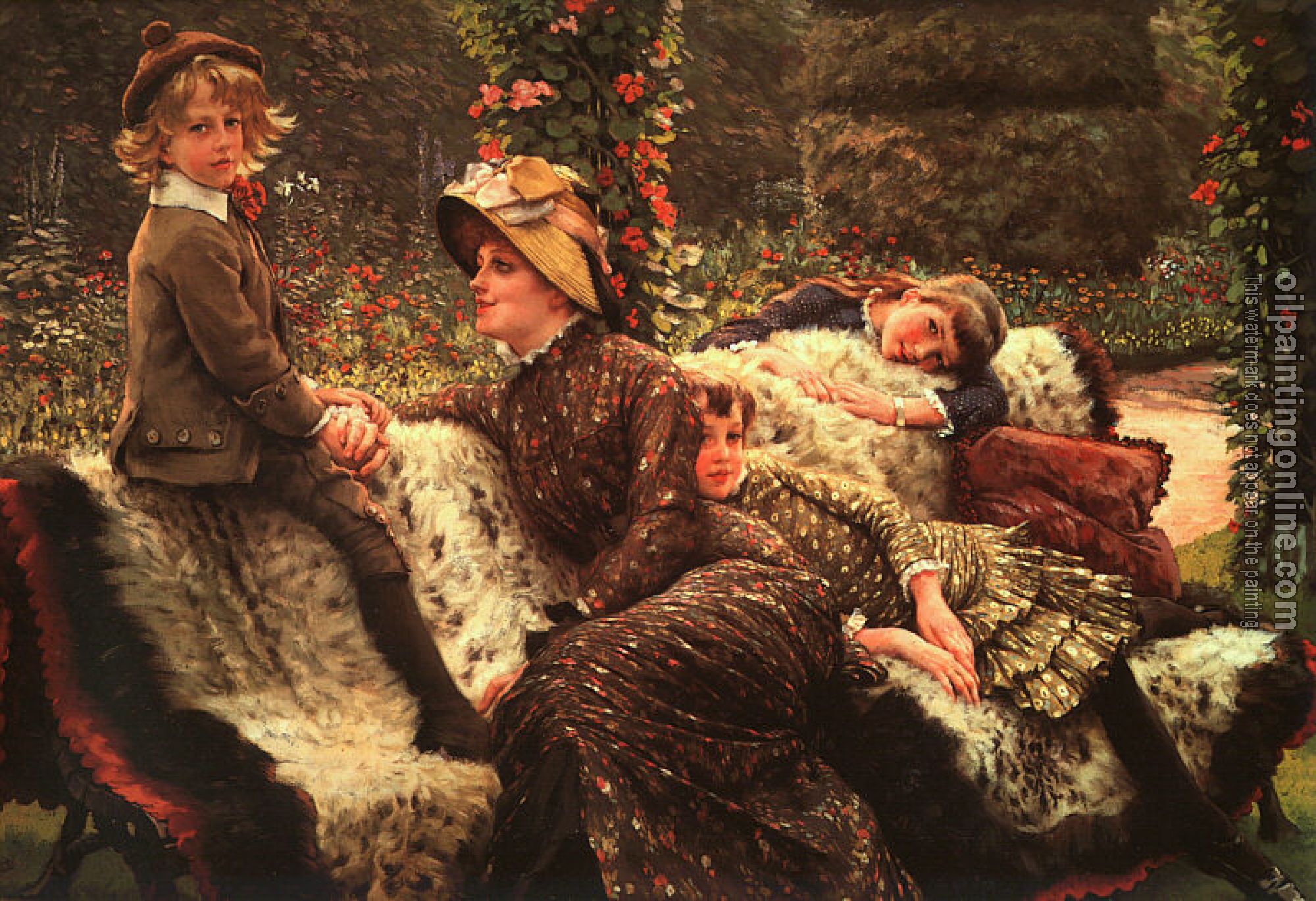 Tissot, James - Le Banc de Jardin,The Garden Bench